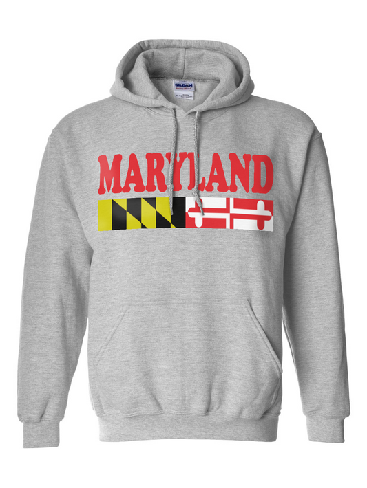 maryland-inscription-and-flag-hoodie-grey