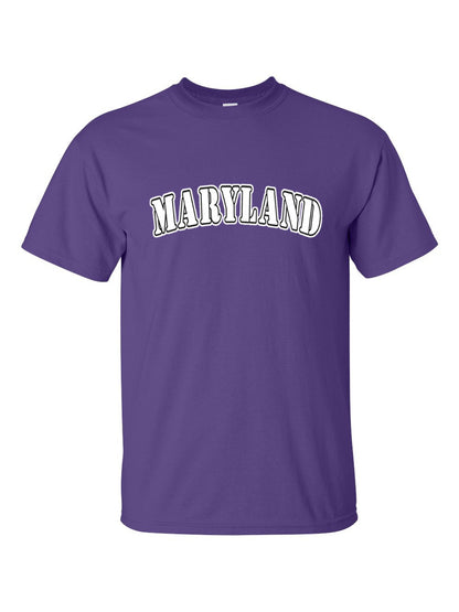 Maryland Text T-Shirt Maryland (Purple)