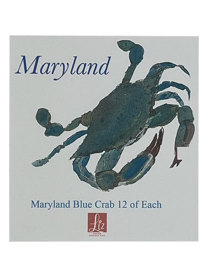 Maryland Crab Greeting Cards (Set of 12)