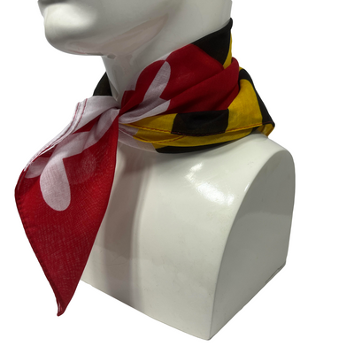 Maryland Flag Bandana folded view