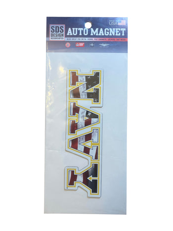 Navy US Flag Auto Magnet